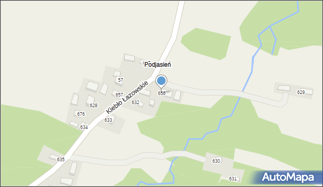 Łazy, Łazy, 656, mapa Łazy