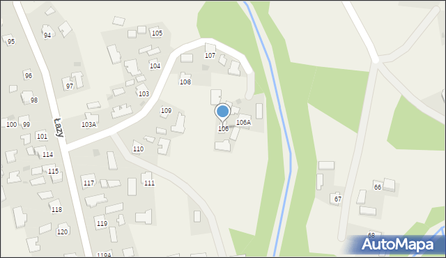 Łazy, Łazy, 106, mapa Łazy
