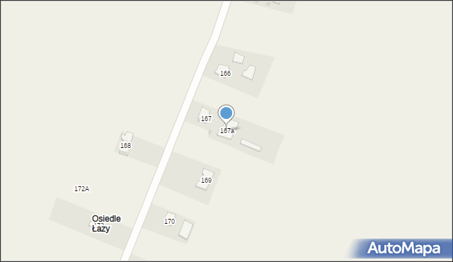 Łazy, Łazy, 167a, mapa Łazy