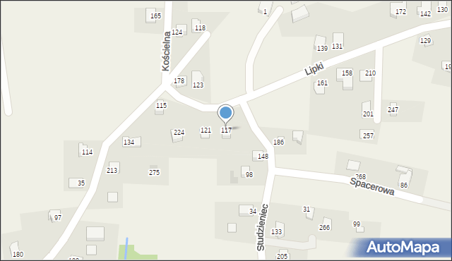 Łazy, Łazy, 117, mapa Łazy