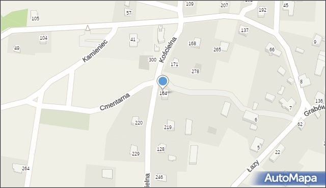 Łazy, Łazy, 164, mapa Łazy