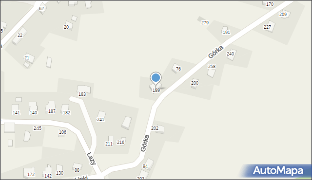 Łazy, Łazy, 189, mapa Łazy