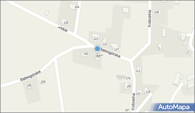 Łazy, Łazy, 208, mapa Łazy