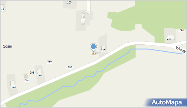 Łazy, Łazy, 282, mapa Łazy