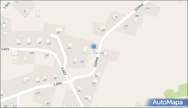 Łazy, Łazy, 294, mapa Łazy