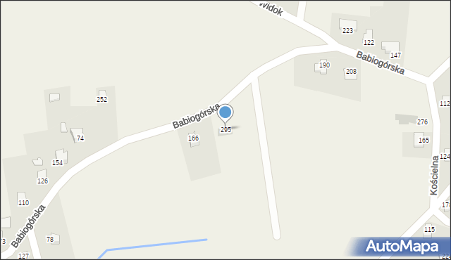 Łazy, Łazy, 295, mapa Łazy