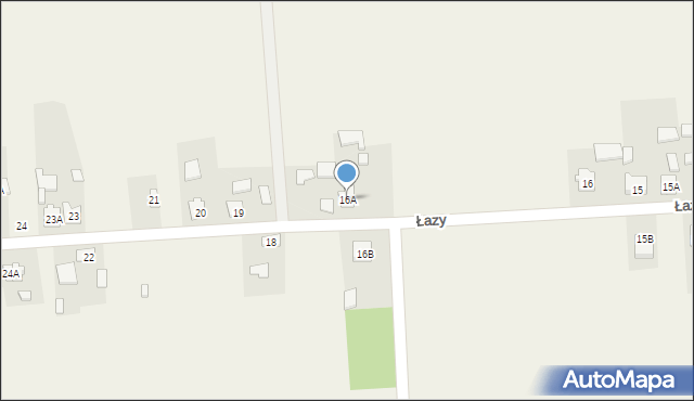 Łazy, Łazy, 16A, mapa Łazy