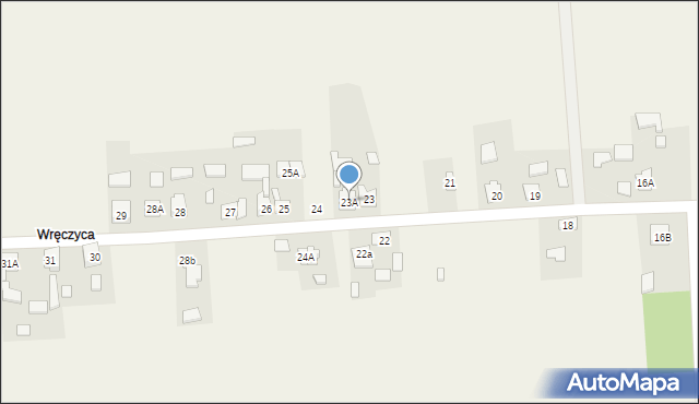 Łazy, Łazy, 23A, mapa Łazy
