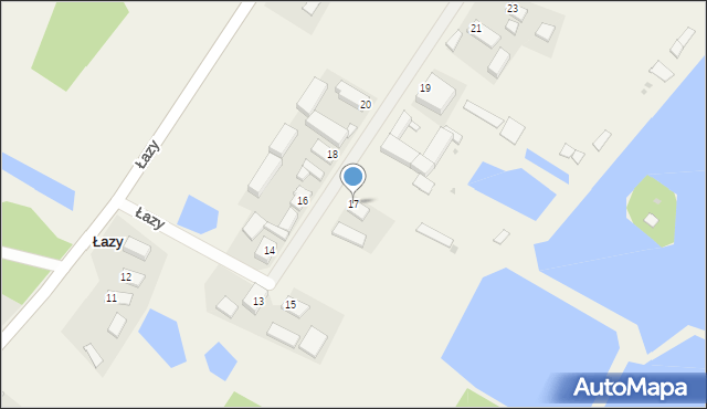 Łazy, Łazy, 17, mapa Łazy