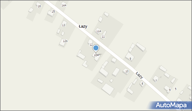 Łazy, Łazy, 12A, mapa Łazy