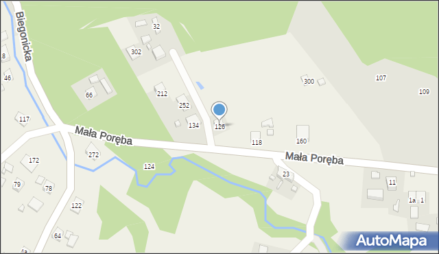 Łazy Biegonickie, Łazy Biegonickie, 126, mapa Łazy Biegonickie
