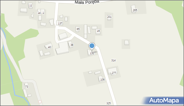 Łazy Biegonickie, Łazy Biegonickie, 132, mapa Łazy Biegonickie