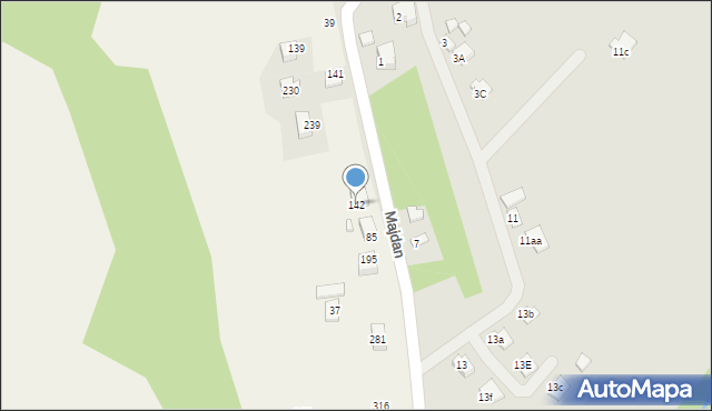 Łazy Biegonickie, Łazy Biegonickie, 142, mapa Łazy Biegonickie