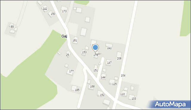 Łazy Biegonickie, Łazy Biegonickie, 179, mapa Łazy Biegonickie