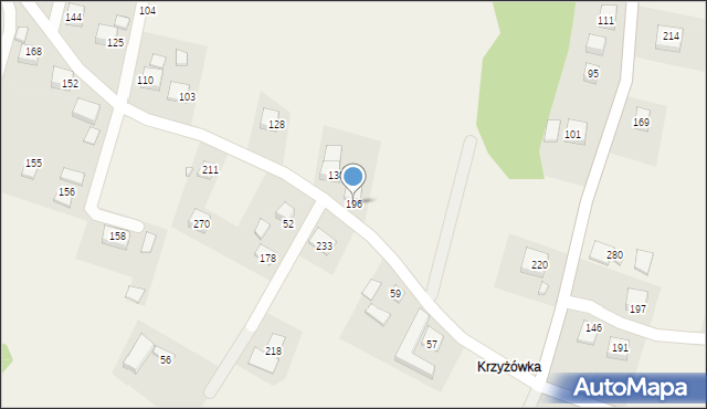 Łazy Biegonickie, Łazy Biegonickie, 196, mapa Łazy Biegonickie