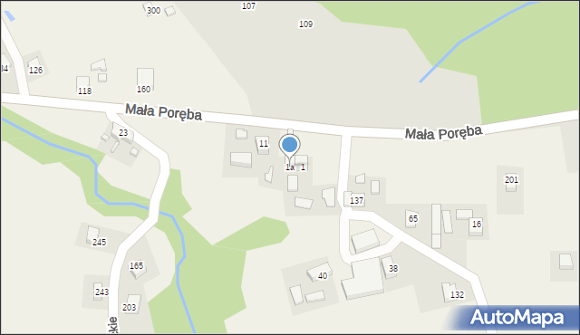 Łazy Biegonickie, Łazy Biegonickie, 1a, mapa Łazy Biegonickie