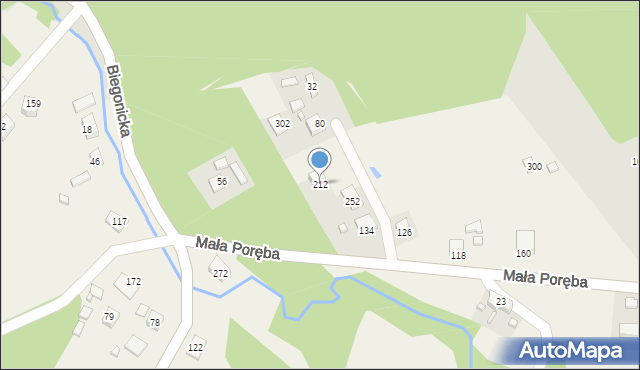 Łazy Biegonickie, Łazy Biegonickie, 212, mapa Łazy Biegonickie