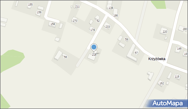 Łazy Biegonickie, Łazy Biegonickie, 218, mapa Łazy Biegonickie