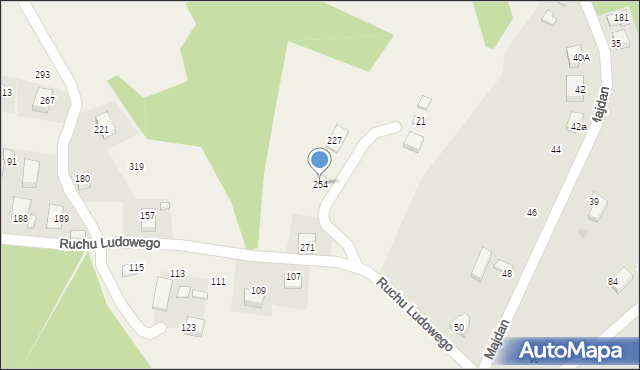 Łazy Biegonickie, Łazy Biegonickie, 254, mapa Łazy Biegonickie