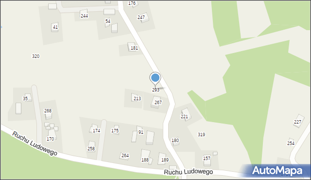 Łazy Biegonickie, Łazy Biegonickie, 293, mapa Łazy Biegonickie