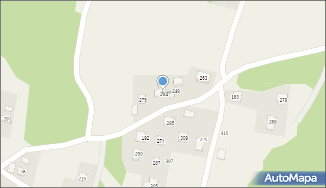 Łazy Biegonickie, Łazy Biegonickie, 294, mapa Łazy Biegonickie