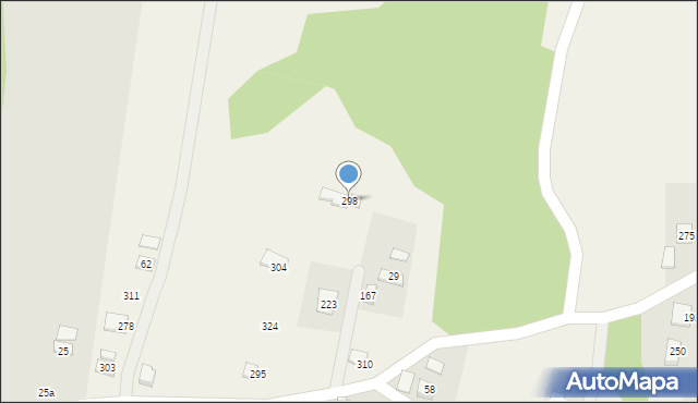 Łazy Biegonickie, Łazy Biegonickie, 298, mapa Łazy Biegonickie