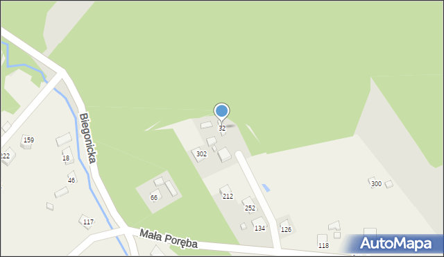 Łazy Biegonickie, Łazy Biegonickie, 32, mapa Łazy Biegonickie