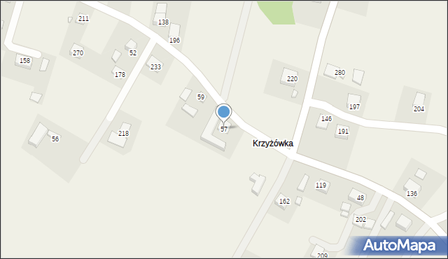 Łazy Biegonickie, Łazy Biegonickie, 57, mapa Łazy Biegonickie