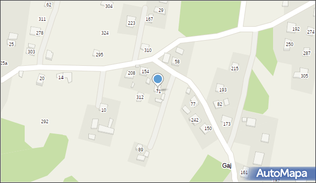Łazy Biegonickie, Łazy Biegonickie, 71, mapa Łazy Biegonickie