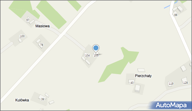 Łazy Brzyńskie, Łazy Brzyńskie, 105, mapa Łazy Brzyńskie