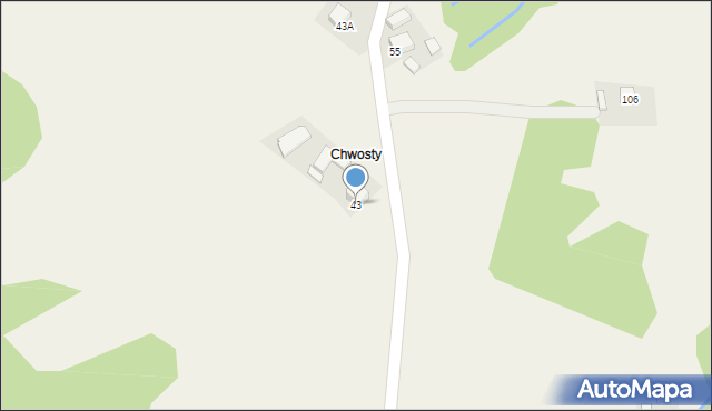 Łazy Brzyńskie, Łazy Brzyńskie, 43, mapa Łazy Brzyńskie