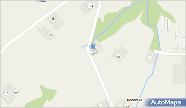 Łazy Brzyńskie, Łazy Brzyńskie, 88, mapa Łazy Brzyńskie