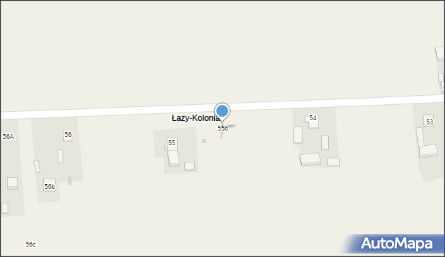 Łazy-Dąbrowa, Łazy-Dąbrowa, 55b, mapa Łazy-Dąbrowa
