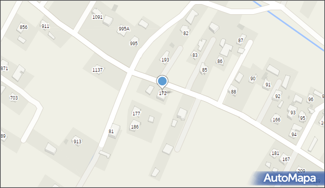 Łazy Dębowieckie, Łazy Dębowieckie, 172, mapa Łazy Dębowieckie