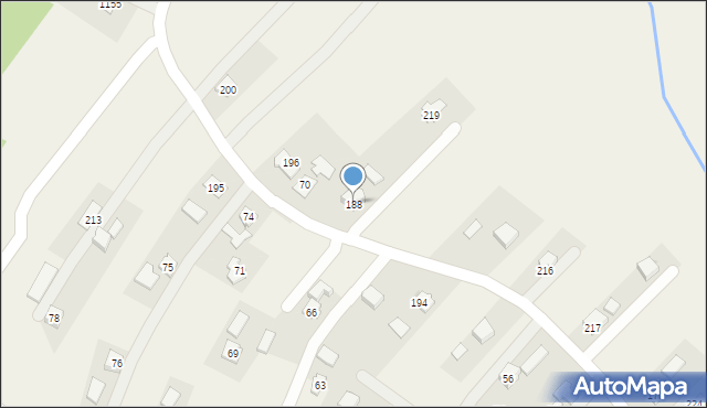 Łazy Dębowieckie, Łazy Dębowieckie, 188, mapa Łazy Dębowieckie