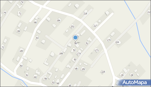 Łazy Dębowieckie, Łazy Dębowieckie, 54, mapa Łazy Dębowieckie