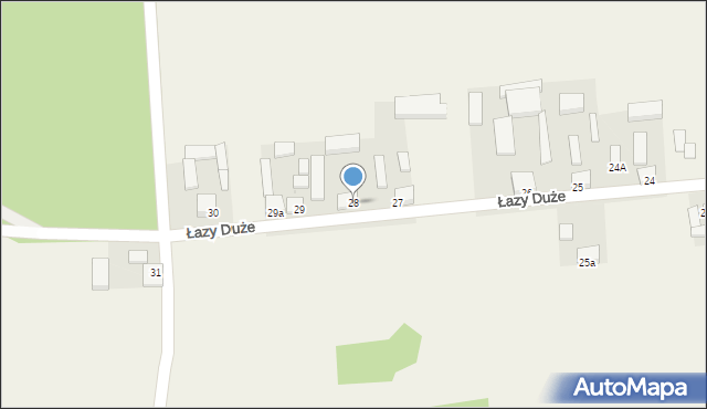 Łazy Duże, Łazy Duże, 28, mapa Łazy Duże