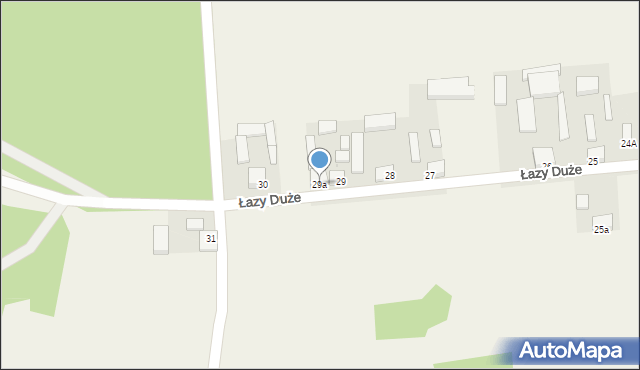 Łazy Duże, Łazy Duże, 29a, mapa Łazy Duże