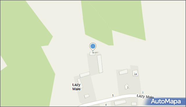 Łazy Małe, Łazy Małe, 7, mapa Łazy Małe
