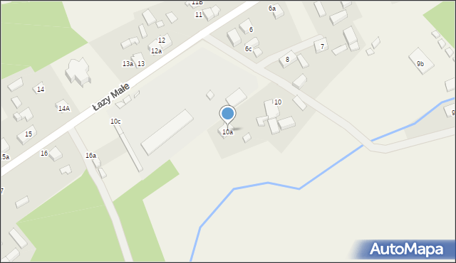 Łazy Małe, Łazy Małe, 10a, mapa Łazy Małe