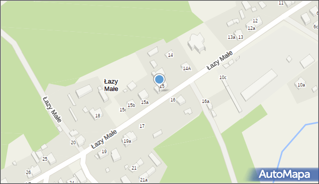 Łazy Małe, Łazy Małe, 15/1, mapa Łazy Małe