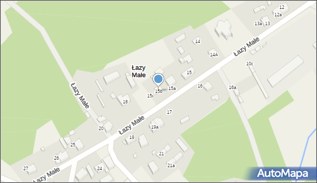 Łazy Małe, Łazy Małe, 15b, mapa Łazy Małe