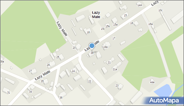 Łazy Małe, Łazy Małe, 19, mapa Łazy Małe
