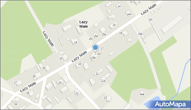 Łazy Małe, Łazy Małe, 19b, mapa Łazy Małe
