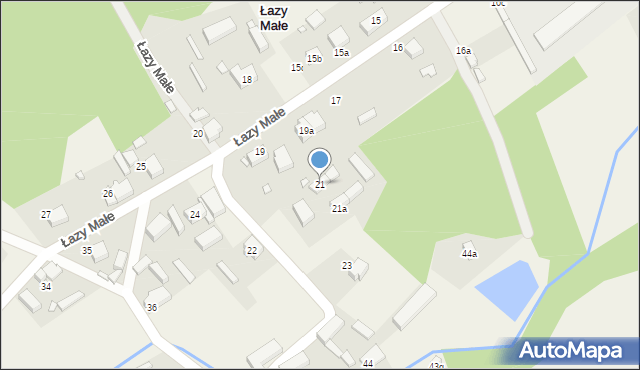 Łazy Małe, Łazy Małe, 21, mapa Łazy Małe