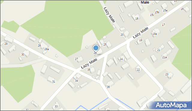 Łazy Małe, Łazy Małe, 26A, mapa Łazy Małe