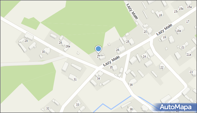 Łazy Małe, Łazy Małe, 27, mapa Łazy Małe