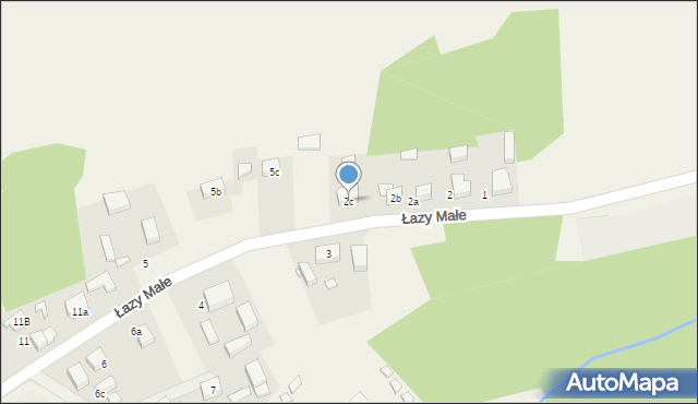 Łazy Małe, Łazy Małe, 2c, mapa Łazy Małe