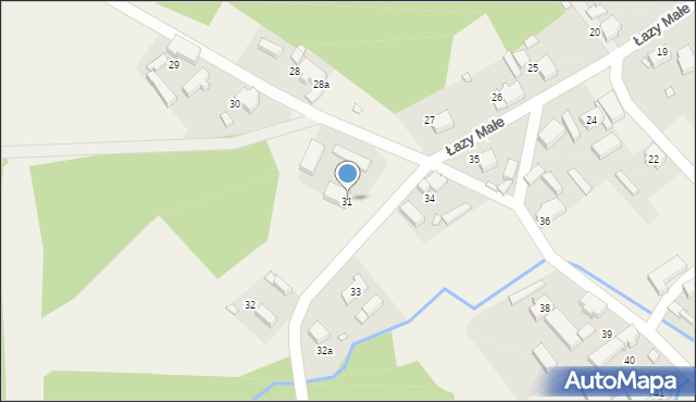 Łazy Małe, Łazy Małe, 31, mapa Łazy Małe