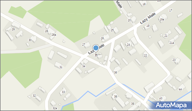 Łazy Małe, Łazy Małe, 35, mapa Łazy Małe
